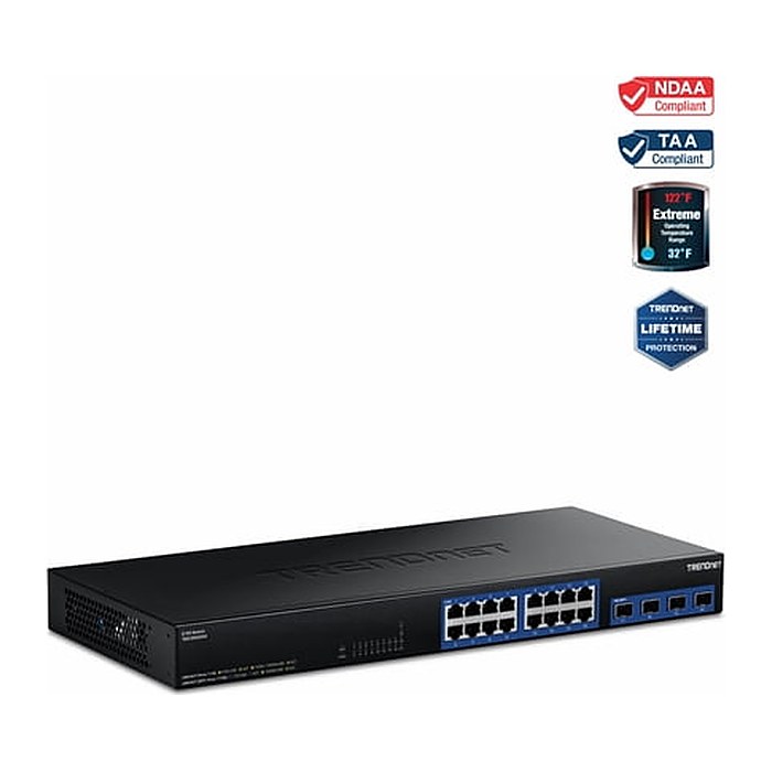 TRENDnet Switch 20-Port 2.5G Unmanaged 4x10G SFP+ 19"