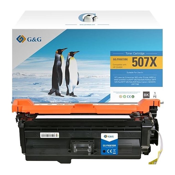 G&G XL-Toner kompatibel mit HP 507X/ CE400X