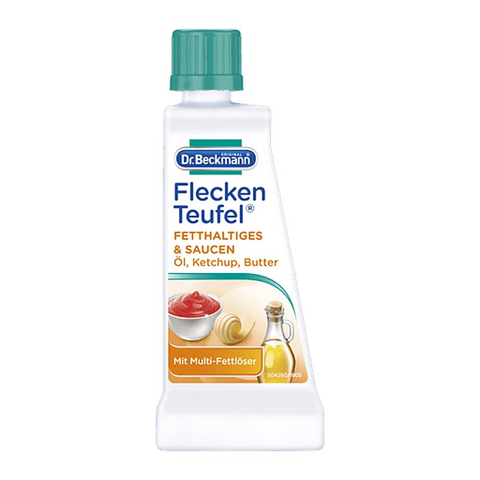 Dr.Beckmann FLECKENTEUFEL FETTHALTIGES & SAUCEN Fleckenentferner flüssig, 50,0 ml