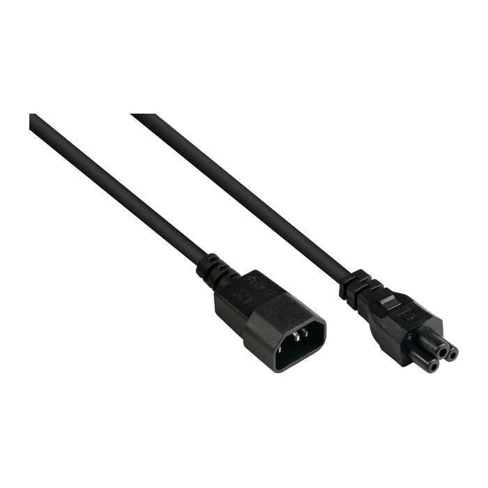 Good Connections Kaltgeräteverlängerung an C5 schwarz 5m