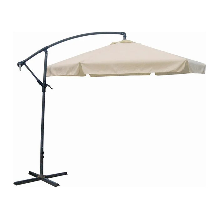 Garden Pleasure Sonnenschirm sechseckig, creme neigbar Ø 300,0 cm, 1 St.