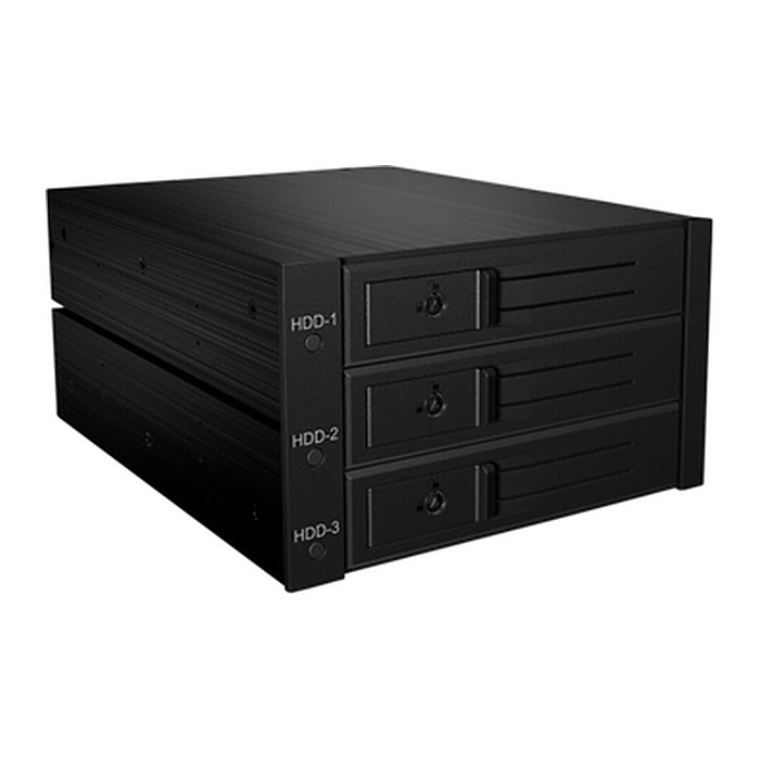 ICY BOX Backplane 3x 3.5 Zoll SATA SAS 2x 5.25 IB-563SSK retail