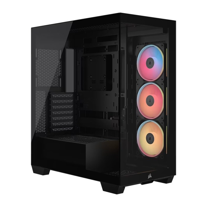 CORSAIR Geh Midi 3500X LXR LINK (Tempered Glass) Black
