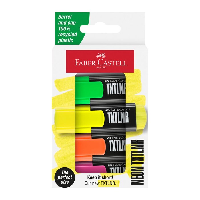 FABER-CASTELL TXTLNR SF Textmarker farbsortiert, 4 St.