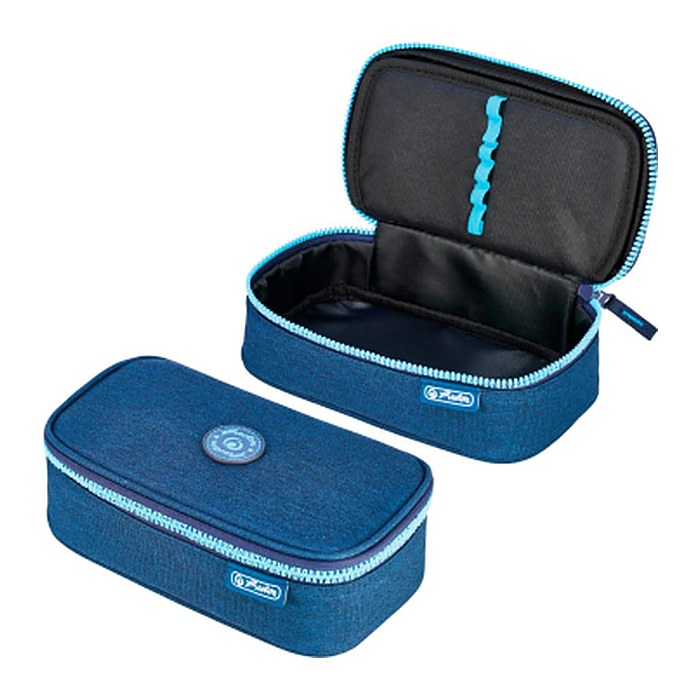 herlitz Schlampermäppchen beatBox ABC blau/türkis, 22,5 x 12,0 cm