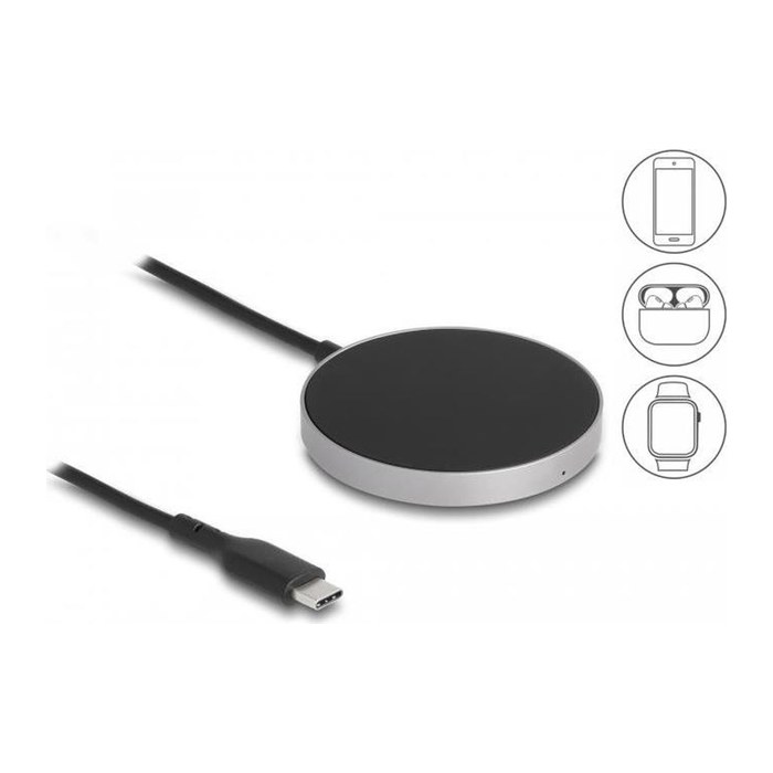 DELOCK Wireless Charger mit 5W / 7,5W / 10W / 15W Ladepad