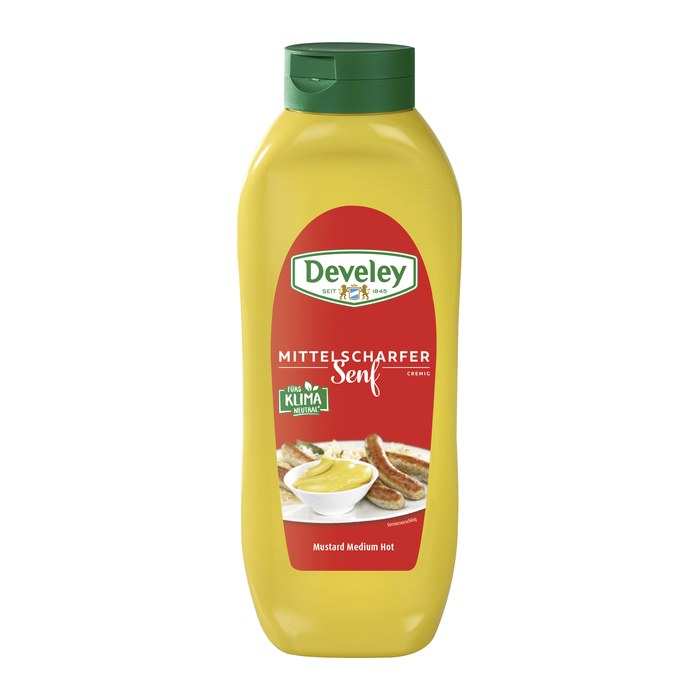 Develey Mittelscharfer Senf 875,0 ml, 1 St.
