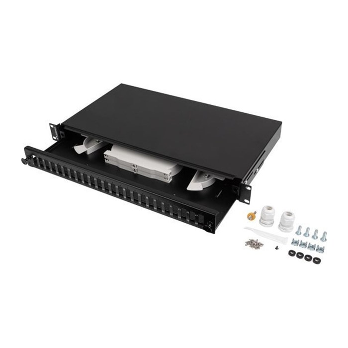 LANBERG 19" Fiber Patchpanel 1U 24xSC DUPLEX/24xLC QUAD sw