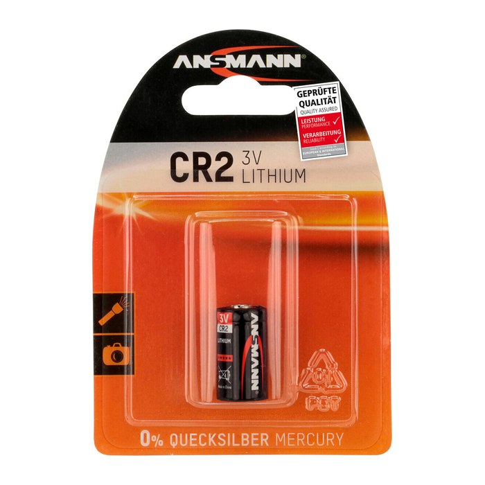 ANSMANN Batterie CR2 Lithium Fotobatterie 3,0 V, 1 St.