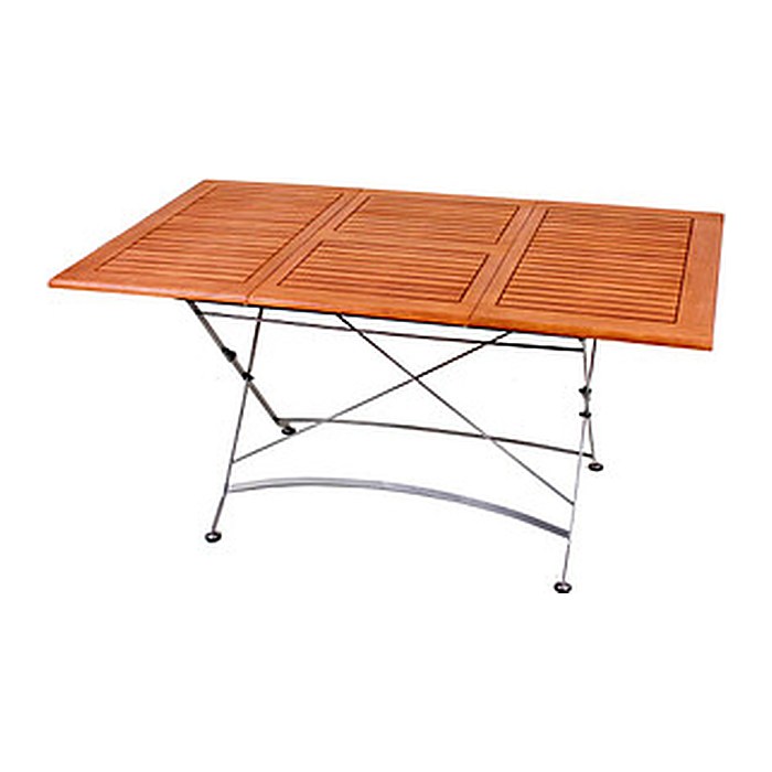 Garden Pleasure Gartentisch WIEN braun rechteckig 90,0 x 100,0 / 150,0 x 74,0 cm