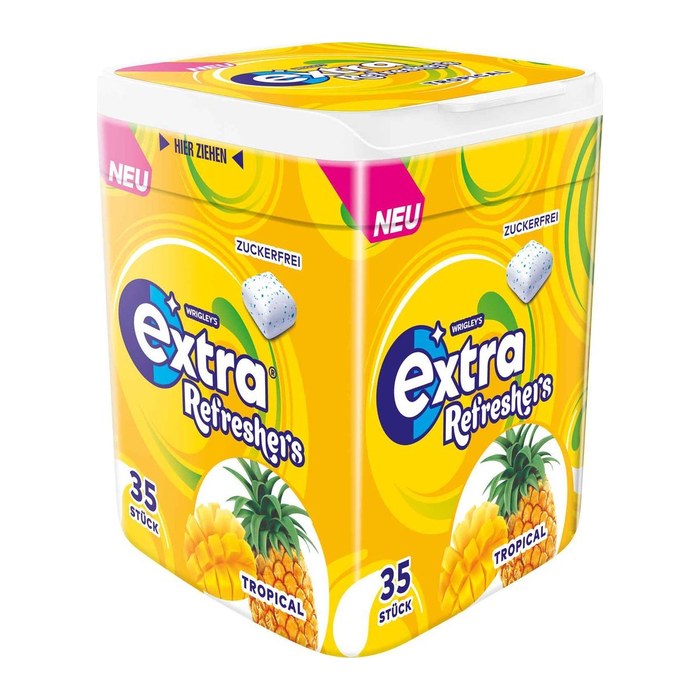 extra® Refreshers TROPICAL Kaugummis 35 Dragees, 1 St.