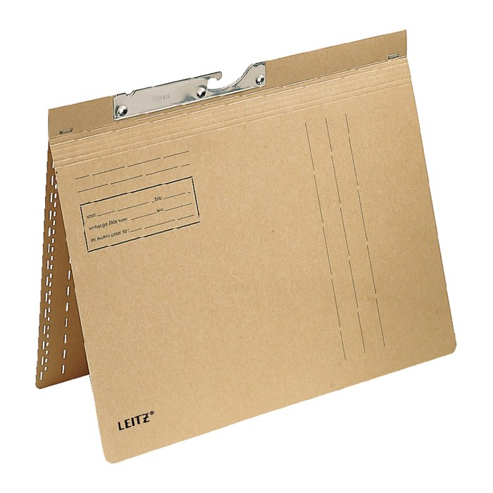 LEITZ Pendelhefter 2114 Karton naturbraun DIN A4 1x kaufmännische Heftung, 50 St.