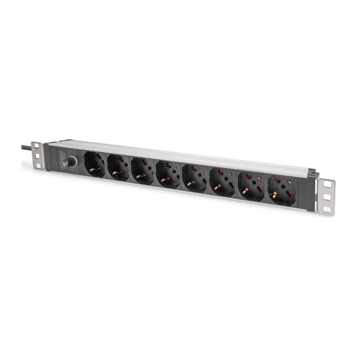 DIGITUS 8-Fach Steckdosenleiste 1HE PDU, IEC C14 St. IT
