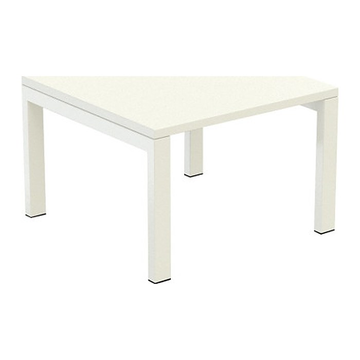 meet powered by PAPERFLOW Beistelltisch quadratisch Spanplatte weiß 60,0 x 60,0 x 40,0 cm, 1 St.