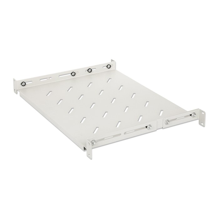 INTELLINET 19" Fachboden variable Schienen 350mm tief grau
