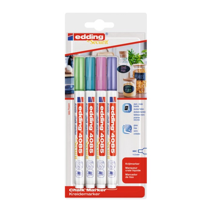 edding 4085 metallic Kreidemarker farbsortiert 1,0 - 2,0 mm, 1 St.