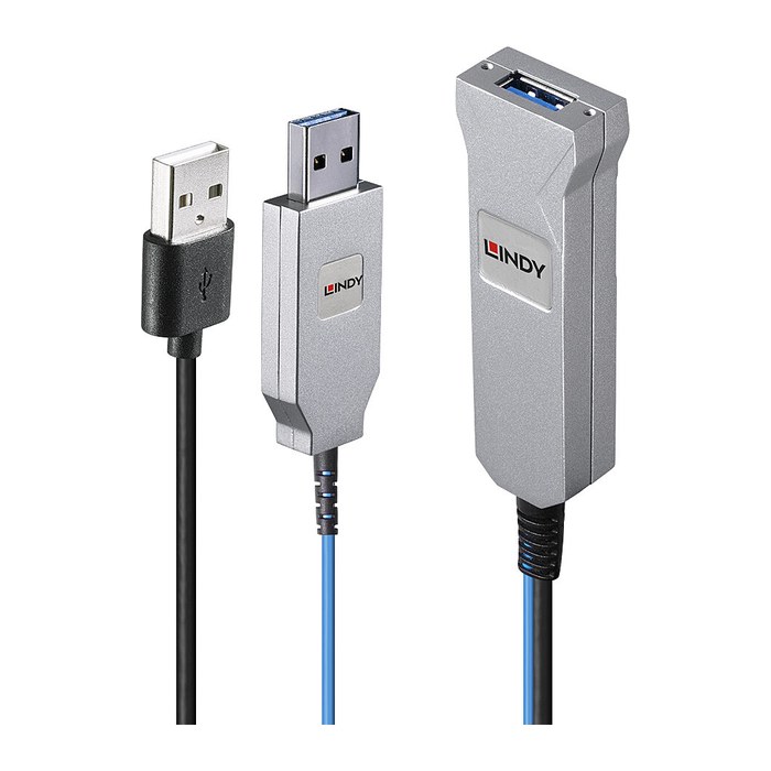 LINDY 30m Fibre Optic USB 3.0 Kabel