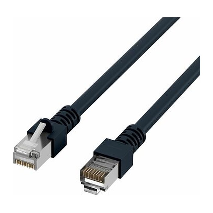 EFB RJ45 Patchkabel SF/UTP Cat.5e PVC CCA 10.00m schwarz