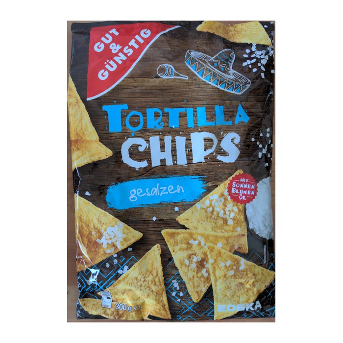 GUT&GÜNSTIG Tortilla gesalzen Chips 300,0 g, 1 St.