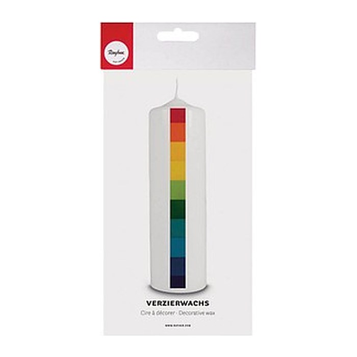 Rayher Wachsfolien mehrfarbig Regenbogen-Set, 1 Pack