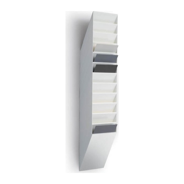 DURABLE Wandprospekthalter FLEXIBOXX weiß DIN A4 24,2 x 13,5 x 111,5 cm, 1 St.