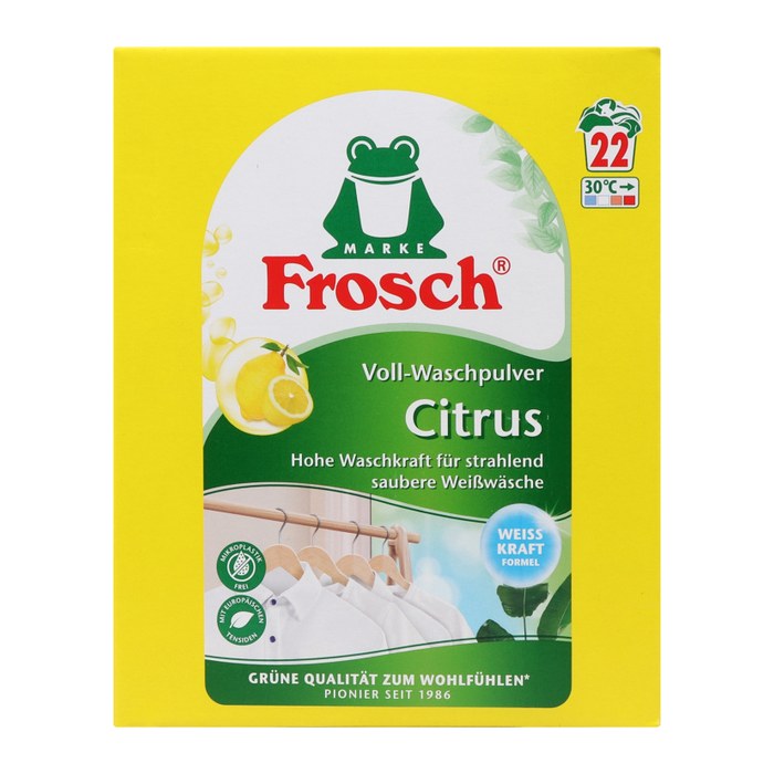 Frosch® Citrus Waschmittel Pulver, 1,45 kg