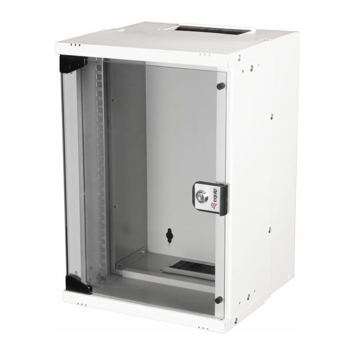 Equip 10" Wandgehäuse Glastür ECO 300x300mm 9U grau