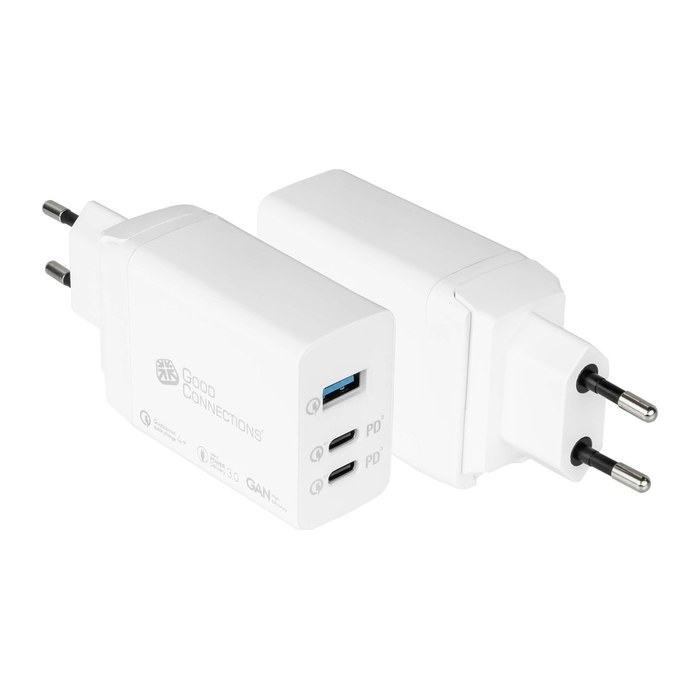 Good Connections USB-Schnellladegerät 65W mit GaN, 3-Port