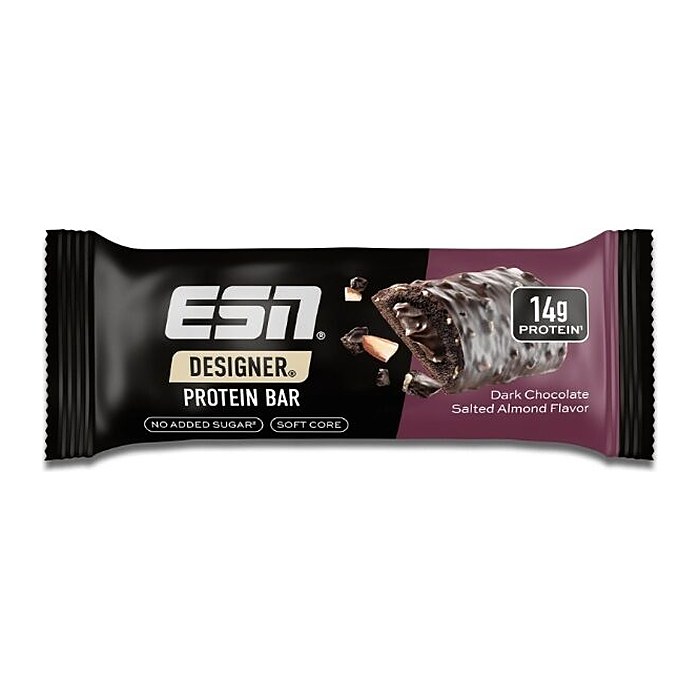 ESN® Designer Bar Dark Chocolate Salted Almond 31 % Proteinriegel 12x 45,0 g, 1 St.