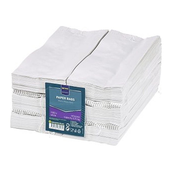 METRO PROFESSIONAL Faltenbeutel weiß 10,0 x 24,0 cm, 1.000 St.