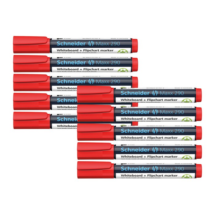 Schneider Maxx 290 Whiteboard- und Flipchart-Marker rot 2,0 - 3,0 mm, 1 St.