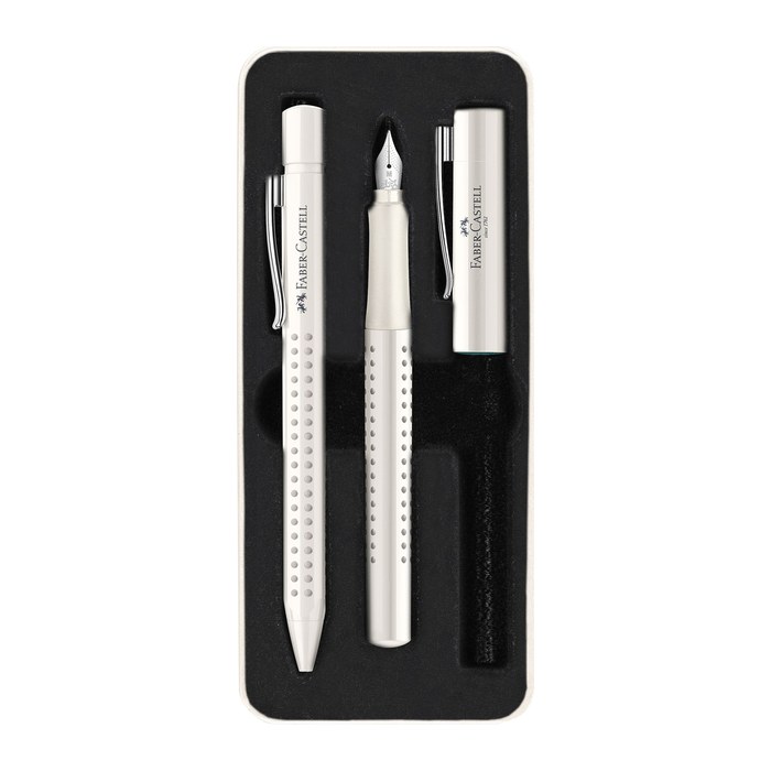 FABER-CASTELL Schreibset Grip 2010 weiß