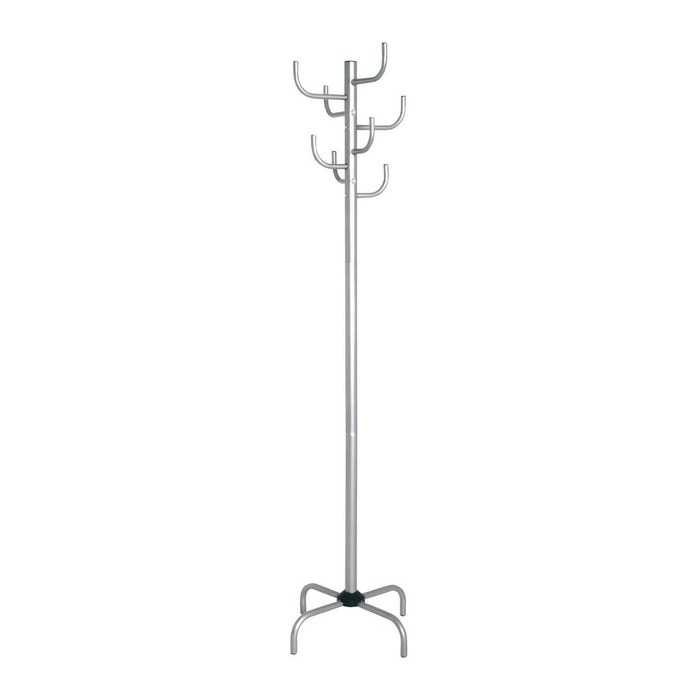 HAKU Möbel Kleiderständer 43110 silber Metall 8 Haken 37,0 x 180,0 cm, 1 St.