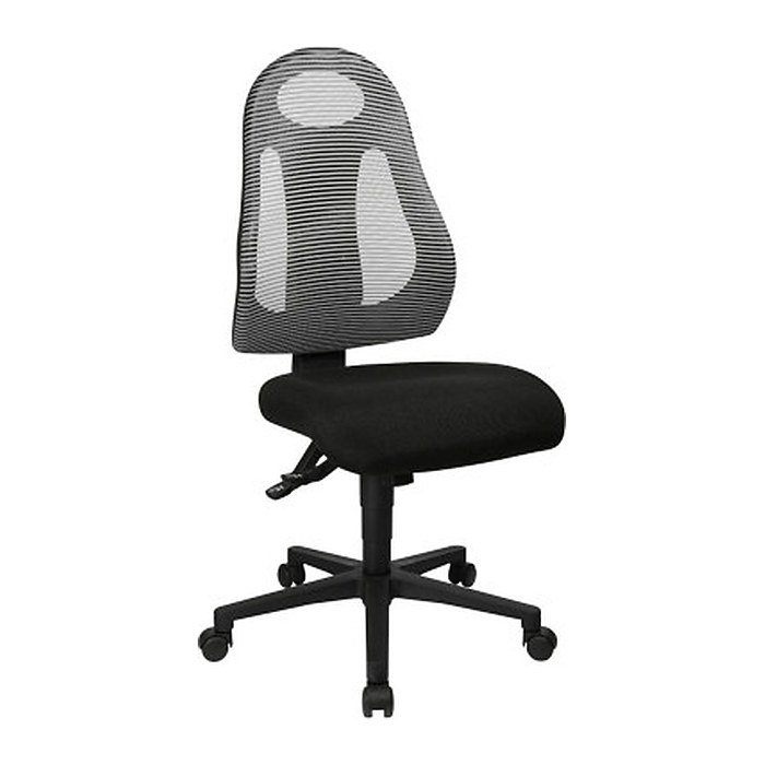 Topstar Bürostuhl Free Art, FR100 G208 Stoff grau, Gestell schwarz