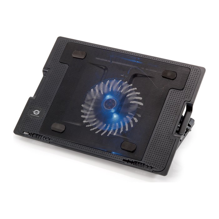 CONCEPTRONIC 1-Fan USB-A2.0 Laptop-Kühlpad 40Kg ERGO 17" sw