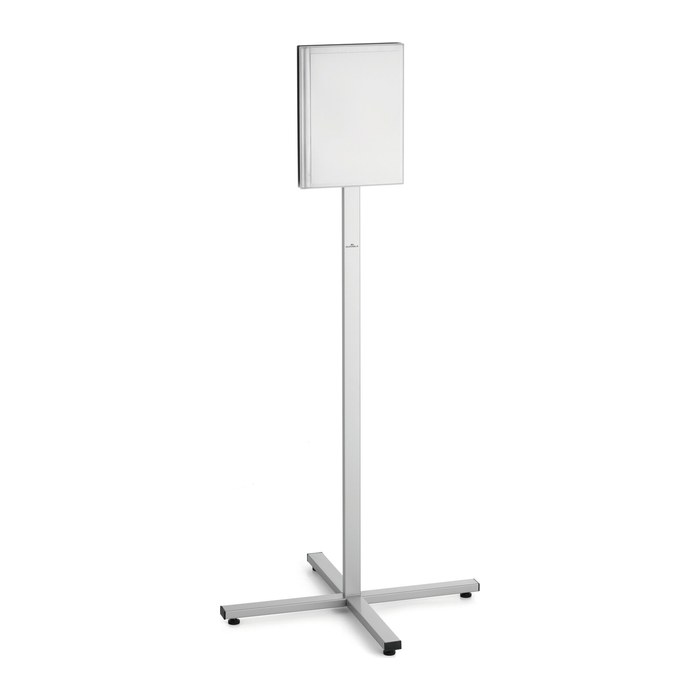 DURABLE Infoständer INFO STAND OUTDOOR silber DIN A4 63,8 x 63,8 x 134,8 cm, 1 St.