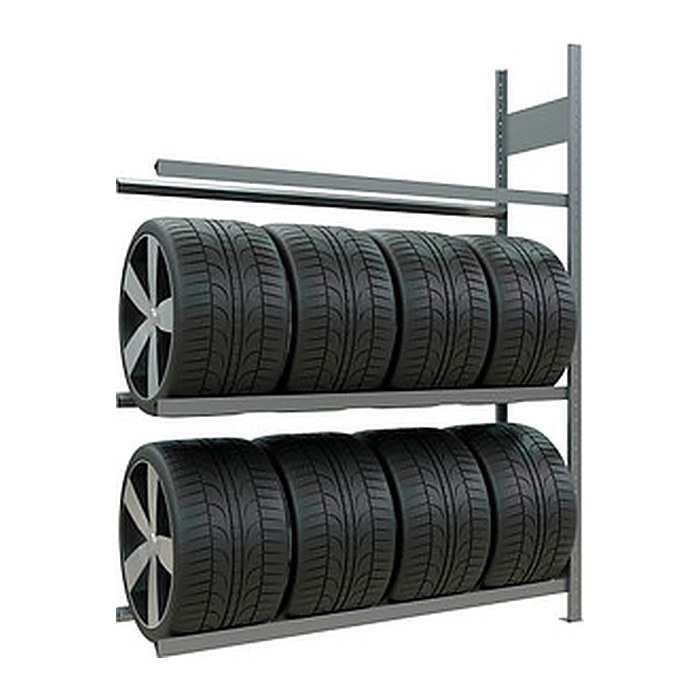 SCHULTE Anbau-Schwerlast-Weitspannregal 13913 silber 150,0 x 40,0 x 200,0 cm