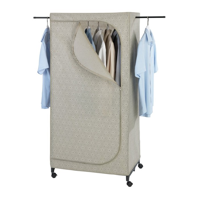 WENKO Stoffschrank Balance, 64510100 grau 75,0 x 50,0 x 160,0 cm, 1 St.