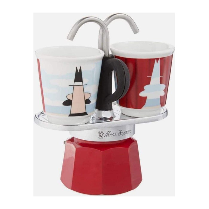 BIALETTI Mini Express Espressokocher rot, 2 Tassen