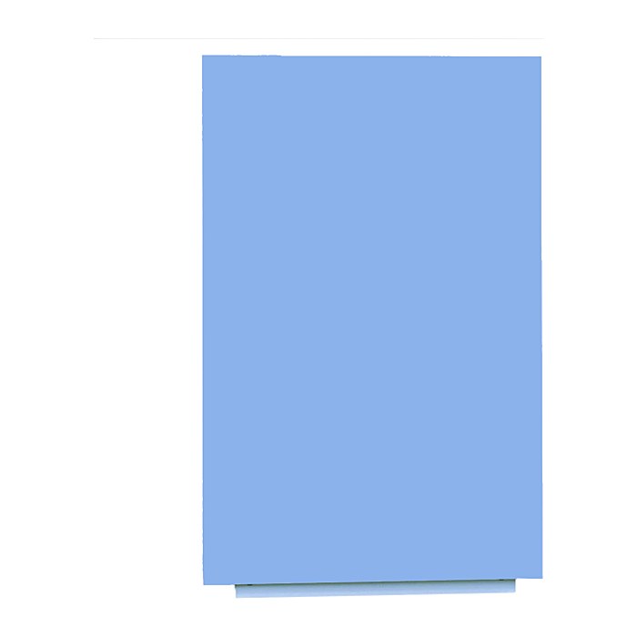 rocada Whiteboard Skin 100,0 x 150,0 cm blau lackierter Stahl