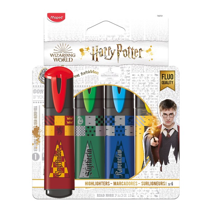 maped Harry Potter Textmarker farbsortiert, 4 St.