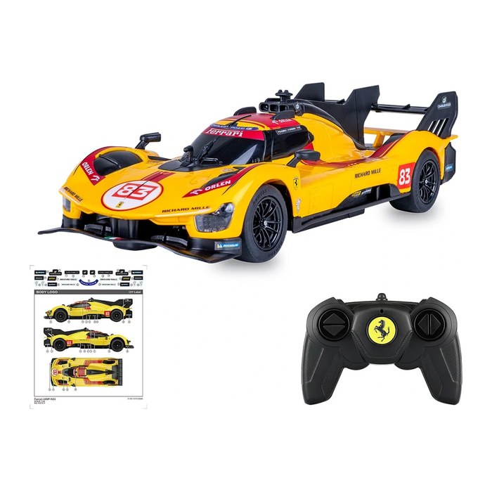 Jamara Ferrari 499P-N83 1:24 gelb 2,4GHz