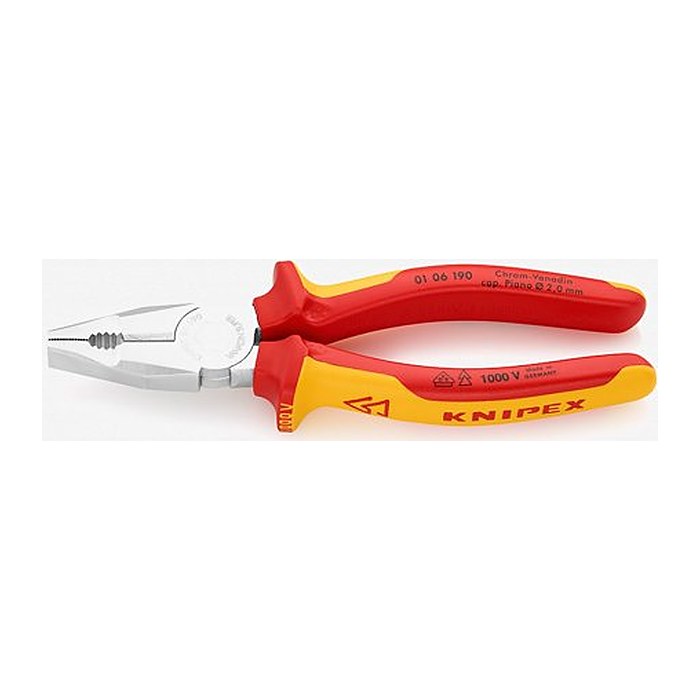 KNIPEX Kombizange VDE 01 06 190, Länge: 19,0 cm, 1 St.