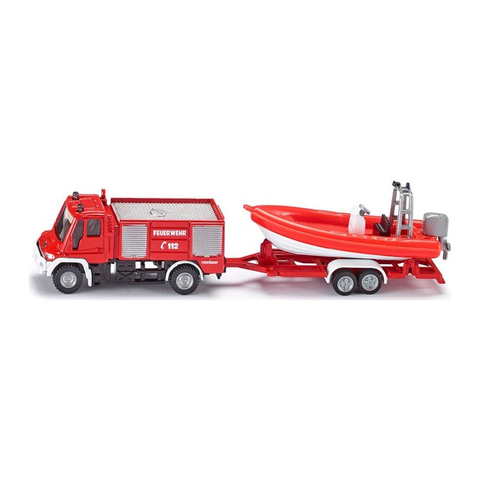 siku Feuerwehr Unimog mit Boot 1636 Spielzeugauto