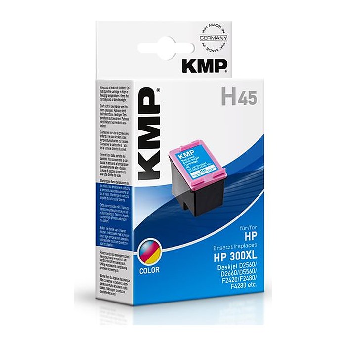 KMP H45 color Druckerpatrone kompatibel zu HP 300XL (CC644EE)