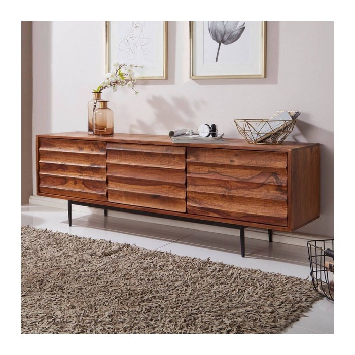 WOHNLING Lowboard, WL5.636 sheesham 147,0 x 38,0 x 50,0 cm, 1 St.
