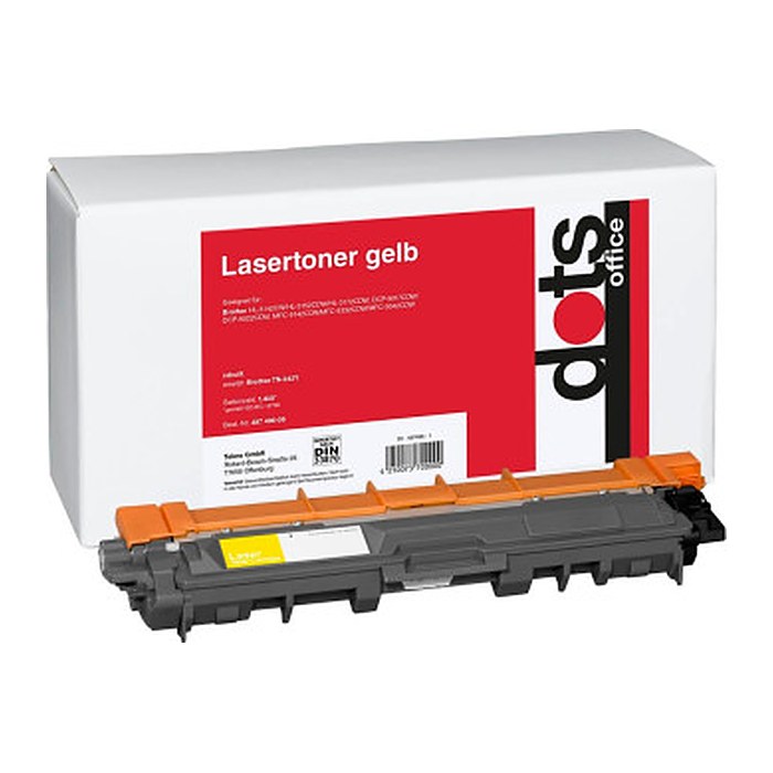 dots gelb Toner kompatibel zu brother TN-242Y