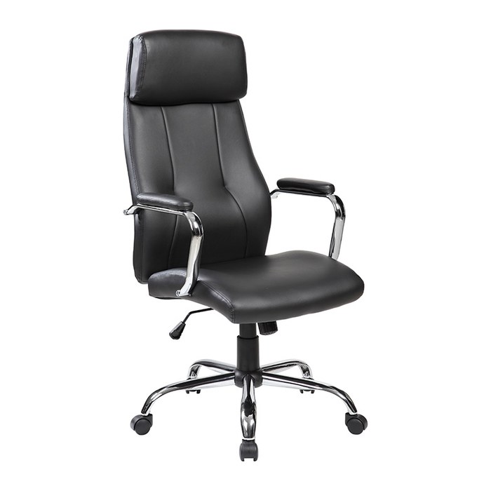 rocada Chefsessel, 986V22 Kunstleder schwarz, Gestell chrom