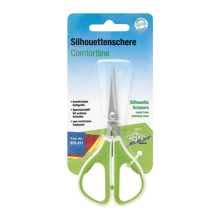 WEDO Schere Comfortline grün-weiß 11,4 cm