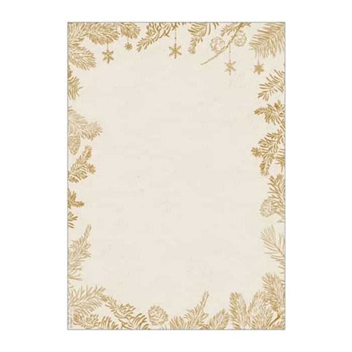SIGEL Weihnachtsbriefpapier Golden Christmas Motiv DIN A4 90 g/qm 100 Blatt